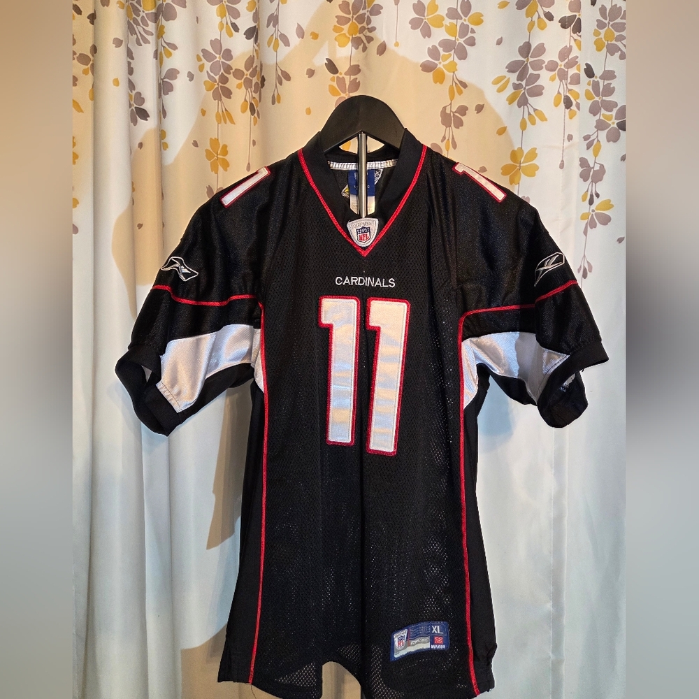 Reebok Black and Red Sports Jersey - Cardinals Fitzgerald‎ Size Youth XL